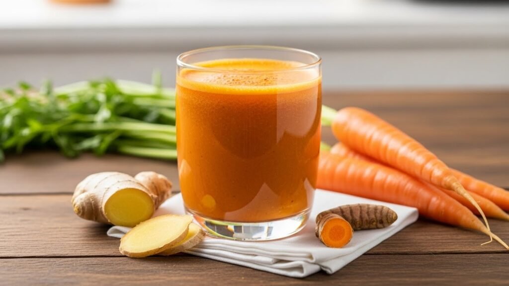 carrot and turmeric juice