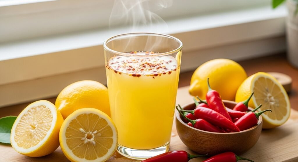 cayenne pepper and lemon juice