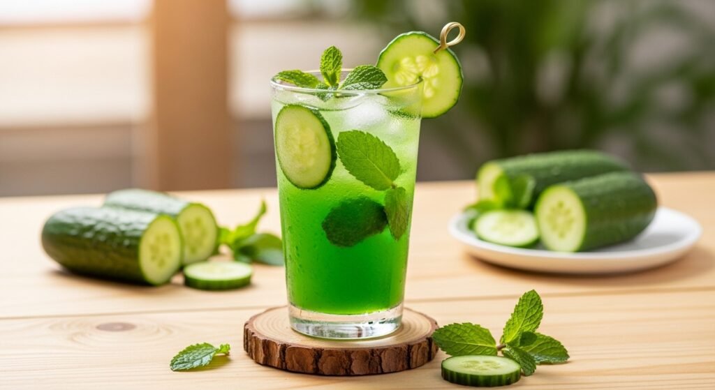 drinking cucumber juice for skin
